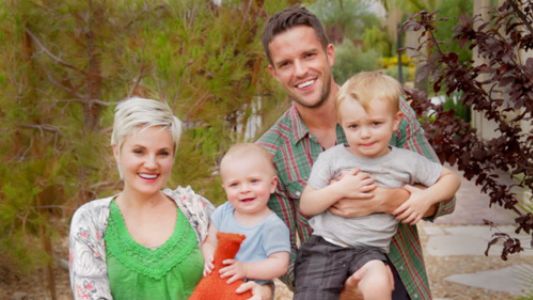 Photo Of Brandon Flowers and Tana Mundkowsky with their kids.